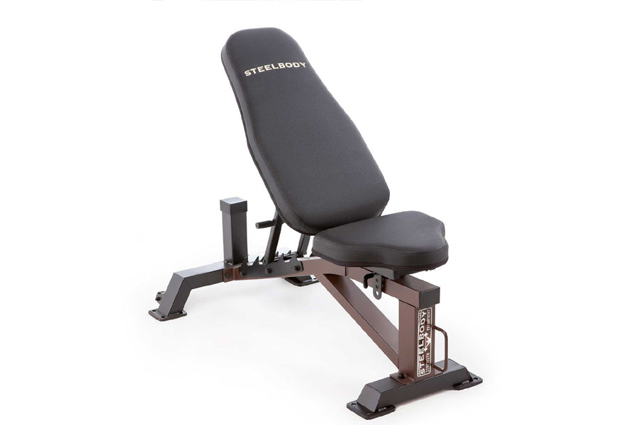 Marcy Utility Bench STB 10105 - Heavy Duty Steel Body Weight Bench for Home Gym, Strength Training & Workout - Perfect for Squats, Presses & Full-Body Exercises
