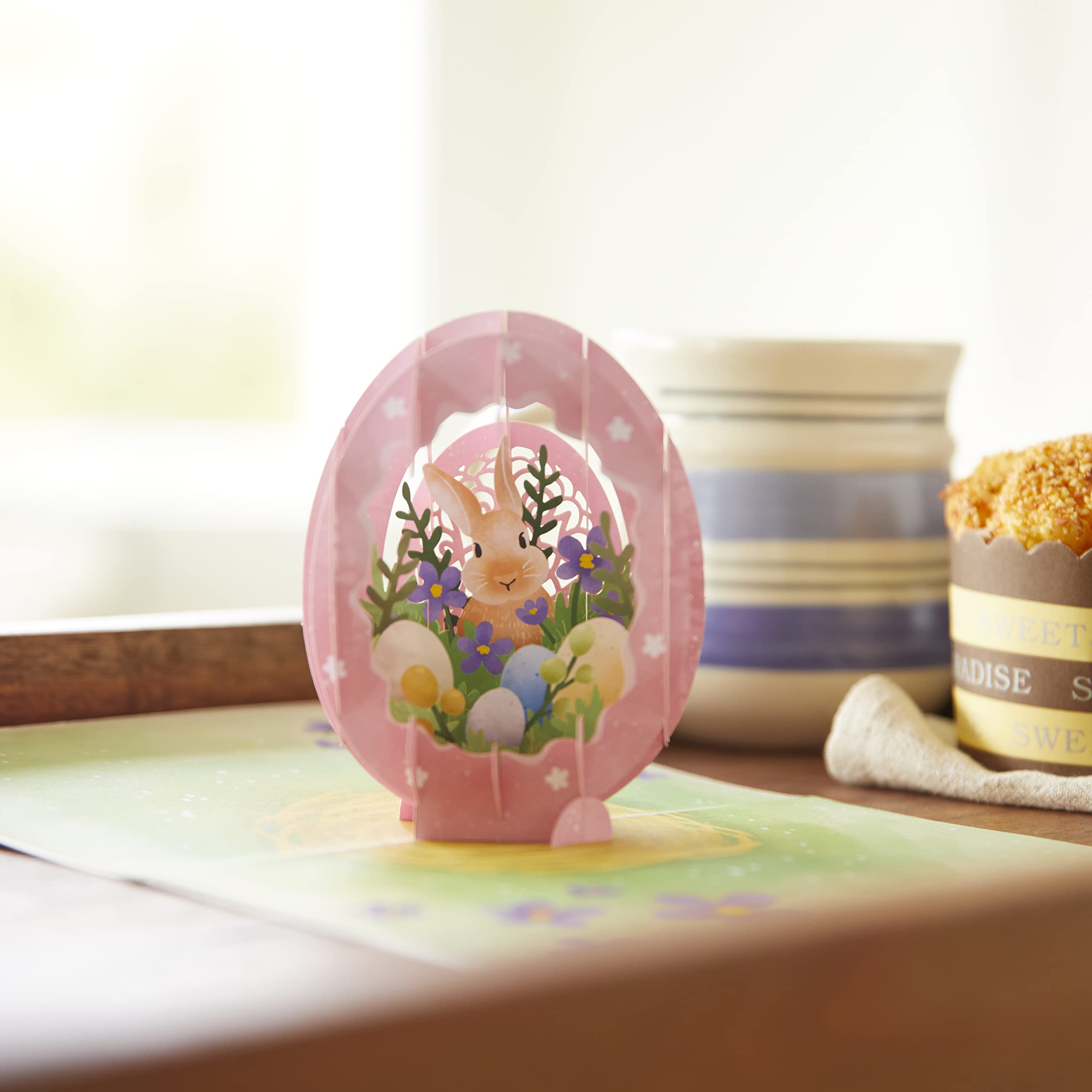 Lovepop 3D Easter Egg Pop-Up Greeting Card - Handcrafted Easter Card for Women - 5