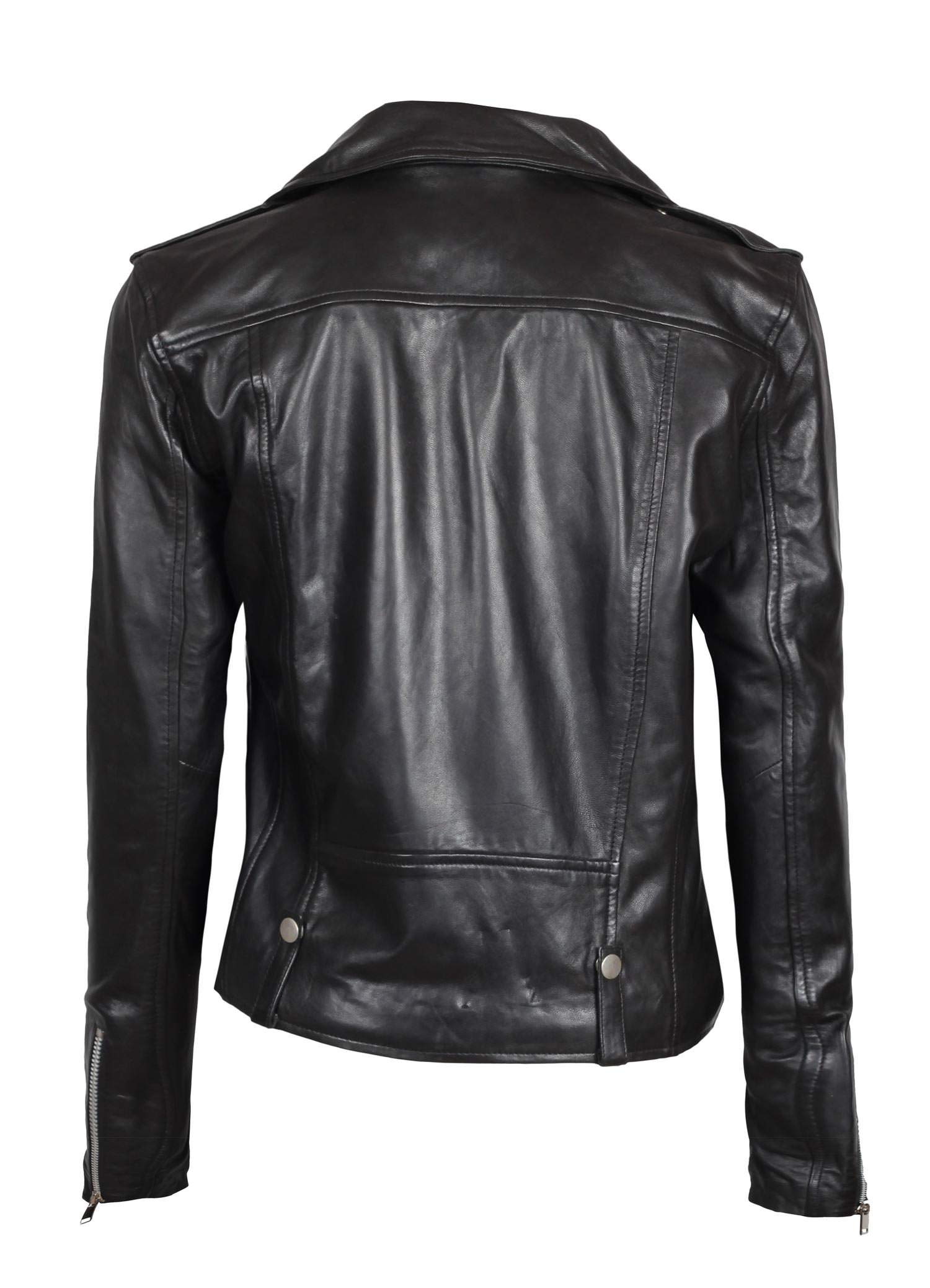 Decrum Women's Asymmetrical Real Lambskin Leather Jacket – Trendy Fashion Outerwear for Fall & Winter | Perfect for Casual Outings, Date Nights & Office Wear