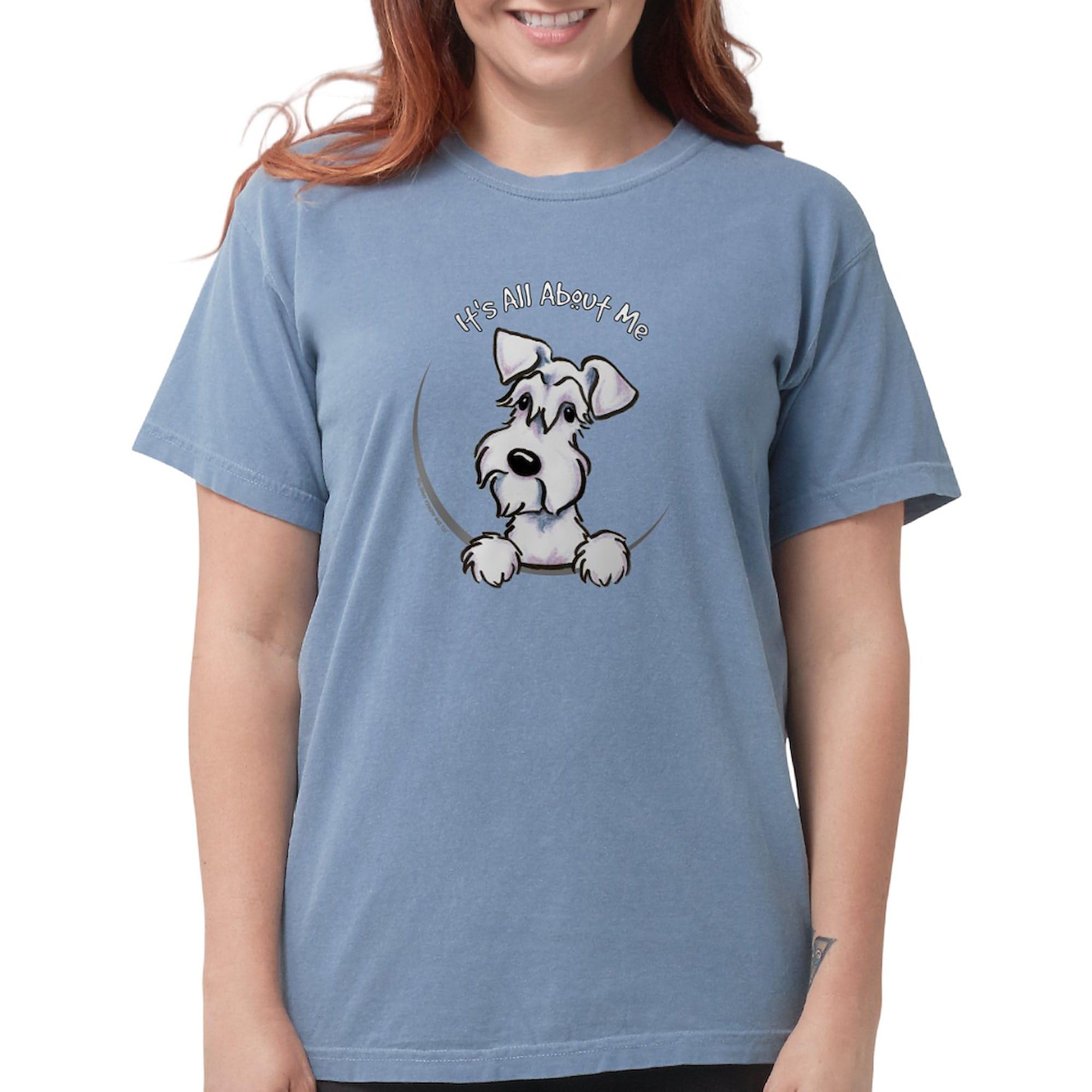 White Schnauzer IAAM T-Shirt for Women - Soft Comfort Colors Tee - Perfect for Dog Lovers, Casual Wear & Gift Giving