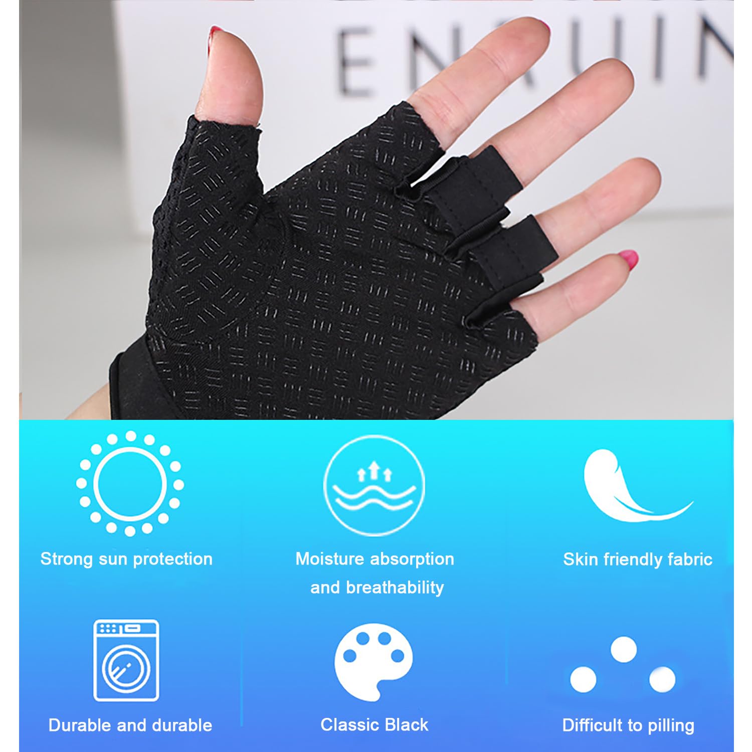 LuoshaPUCY Fitness Gloves for Men & Women - Breathable Non-Slip Workout Gloves for Gym, Cycling, Weightlifting - Unisex Sports Gloves for Training & Exercise