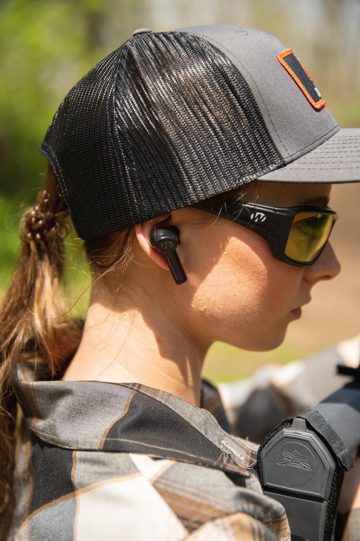 Walker's Disrupter Bluetooth Earbuds - Noise Cancelling Wireless Earbuds with Hearing Enhancement, Rechargeable for Running, Cycling & Outdoor Activities
