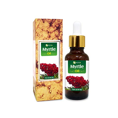 100% Pure Myrtle Essential Oil - 15ml Natural Undiluted Therapeutic Grade with Glass Dropper | Aromatherapy, Skin Care & Relaxation