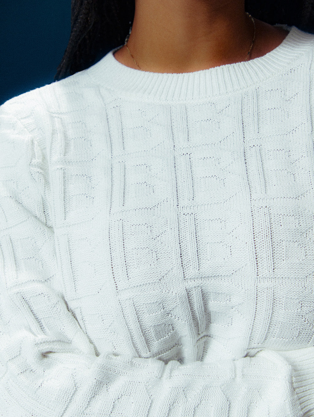 Organic Cotton Jacquard Sweater for Women - Soft & Breathable Pullover for Fall & Winter - Perfect for Casual Outfits, Office Wear & Cozy Evenings