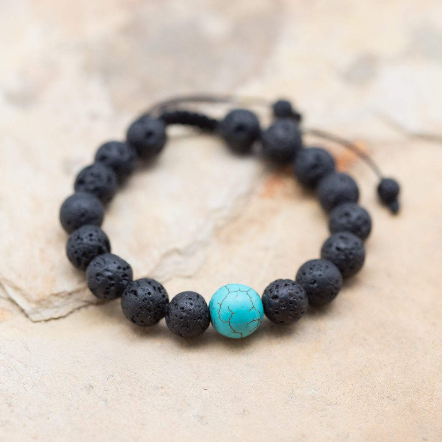 Natural Lava Rock Bracelet for Grounding & Stress Relief - Unisex Healing Stone Jewelry for Meditation, Yoga & Spiritual Wellness