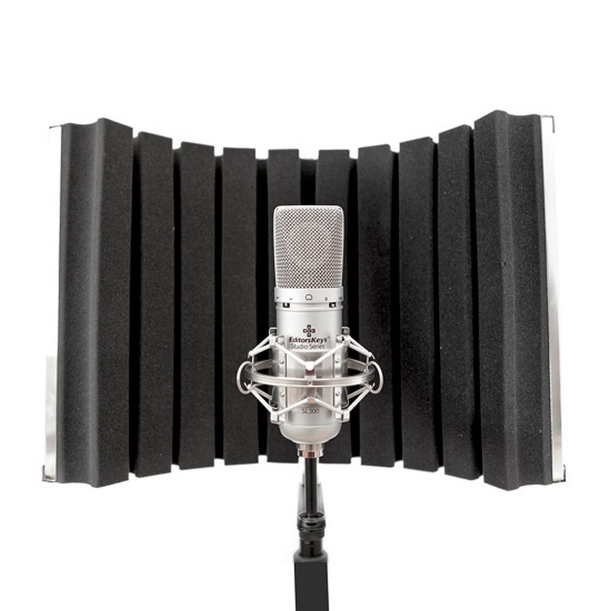 Editors Keys Vocal Booth Flex Edition - Portable Sound Isolation Booth for Voice Recording, Podcasting & Streaming | Noise Reduction Studio Equipment for Home & Professional Use