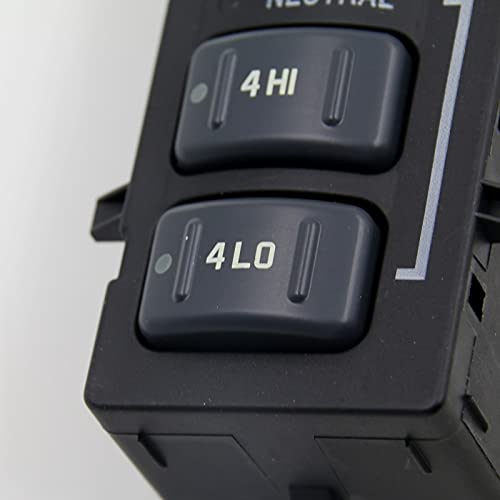 Transfer Case Selector Dash Switch Compatible with Chevrolet Silverado 3500 2001-2002 Models - Replaces OEM Part Numbers 19168769 & 15067877 - Perfect for Off-Roading & 4WD System Maintenance