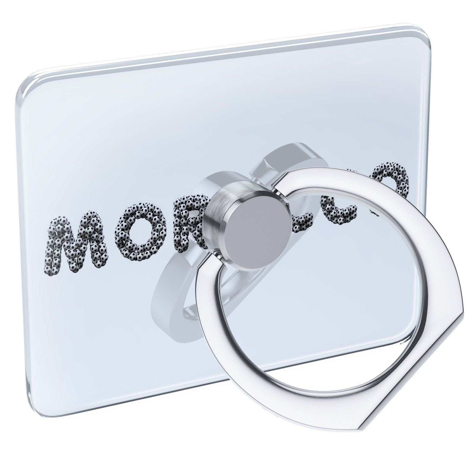 Collapsible Cell Phone Ring Holder with Morocco Soccer Ball Design - Durable Grip & Stand for Hands-Free Viewing, Perfect for Sports Fans & Travel Enthusiasts
