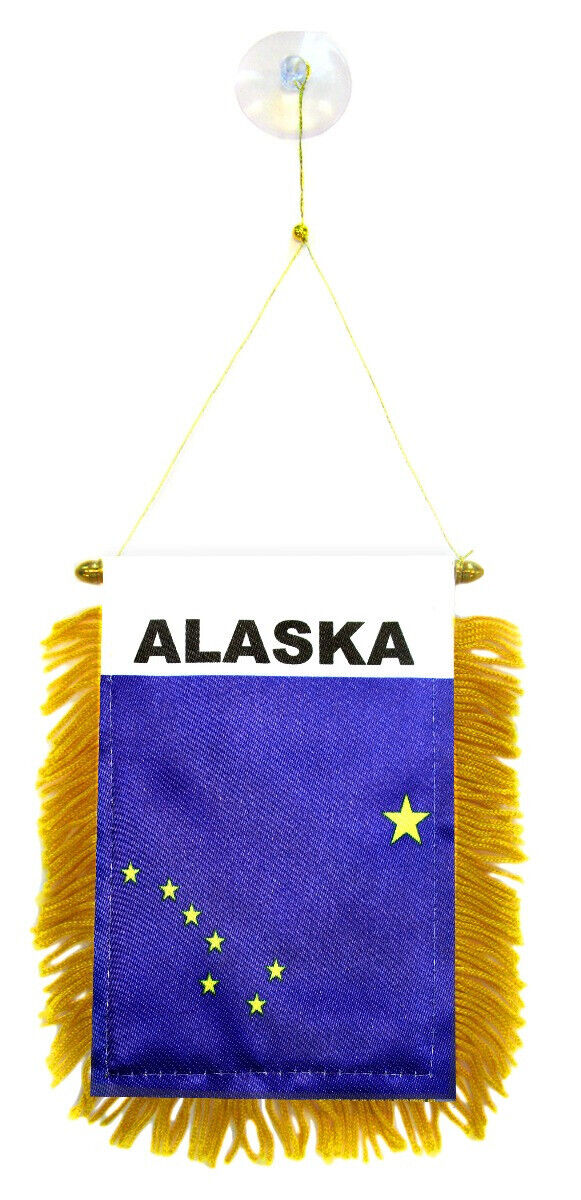 Alaska State Flag Mini Banner - 12x18 Inch Small Decorative Flag for Home, Office, Party & Outdoor Decor