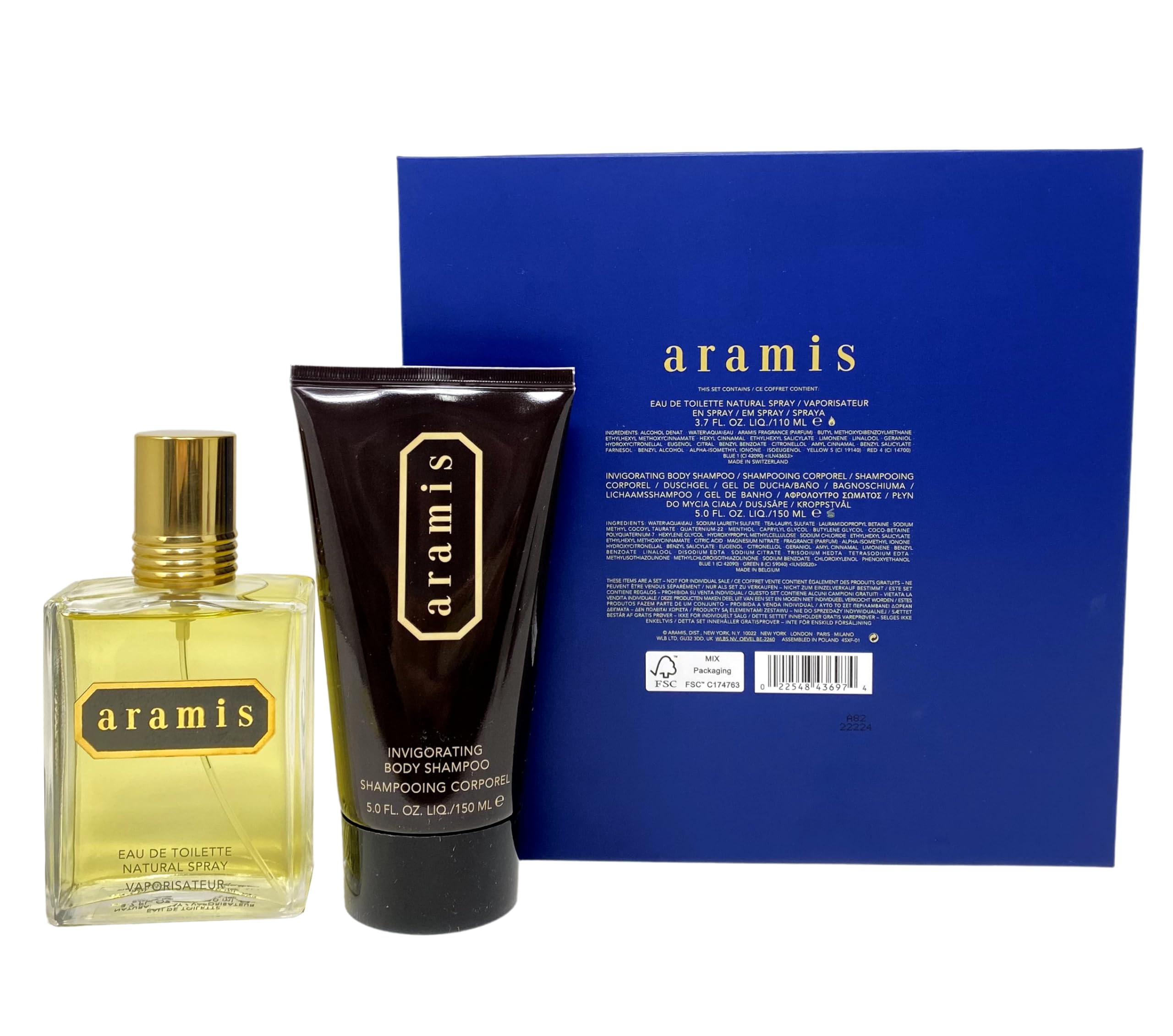 Premium ARAMIS 2-Piece Men's Cologne Gift Set - Eau De Toilette Spray & Body Wash | Luxury Fragrance for Men | Perfect for Gifts, Date Nights & Special Occasions