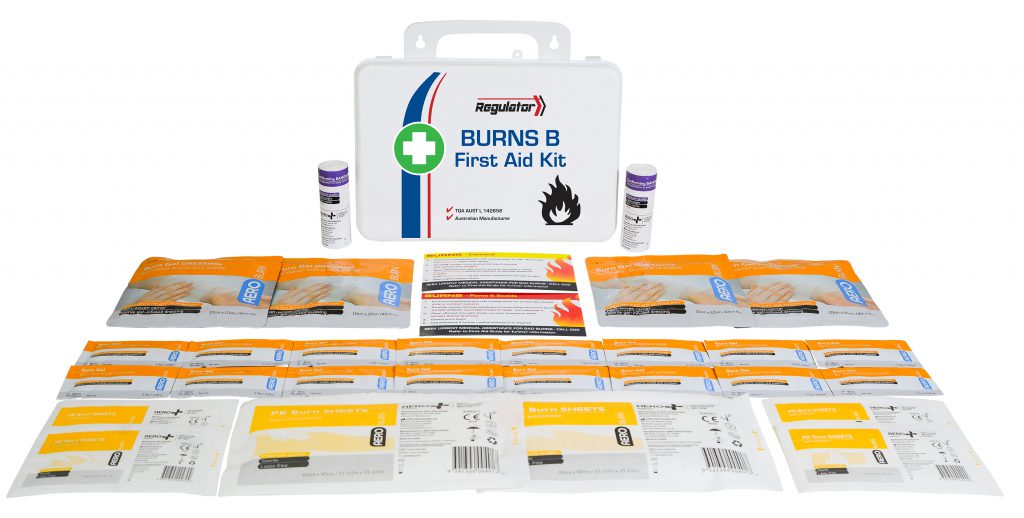 Regulator Medium Burns Series First Aid Kit - Emergency Burn Treatment for Home, Workplace & Outdoor Use