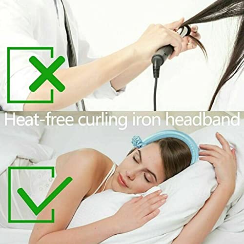 Heatless Hair Curler Set - Silk No Heat Hair Rollers with Headband, Jaw Clip & 2 Scrunchies for Long/Medium Hair | Sleeping Hair Curlers for Overnight Waves & Natural Curls | Pink Hair Styling Accessories for Women & Girls