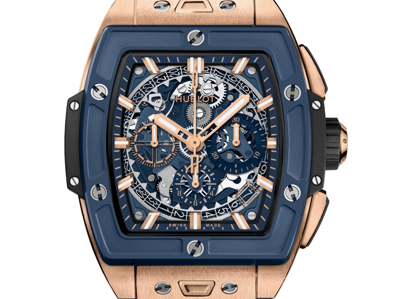 Hublot Spirit of Big Bang Chronograph 18K King Gold & Blue Ceramic Men's Luxury Watch for Business, Gala & Special Occasions