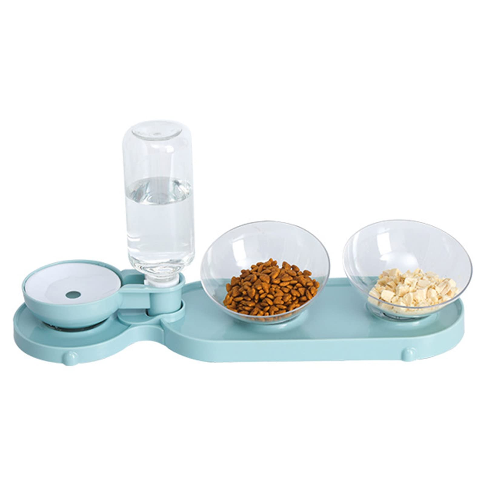 Automatic 500ml Pet Water Dispenser & Food Feeder - Smart Drinking Bowl for Cats & Dogs | Perfect for Home, Office, or Travel Use