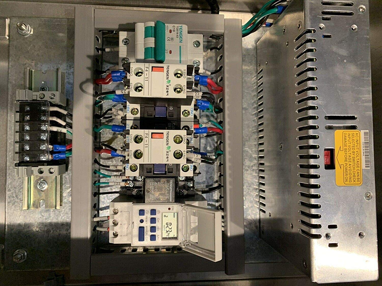 Programmable Digital Timer Light Dep Greenhouse Blackout Tarp & Motor Control Panel - Greenhouse Ventilation Controller for Indoor Grow Rooms, Hydroponics & Commercial Farming