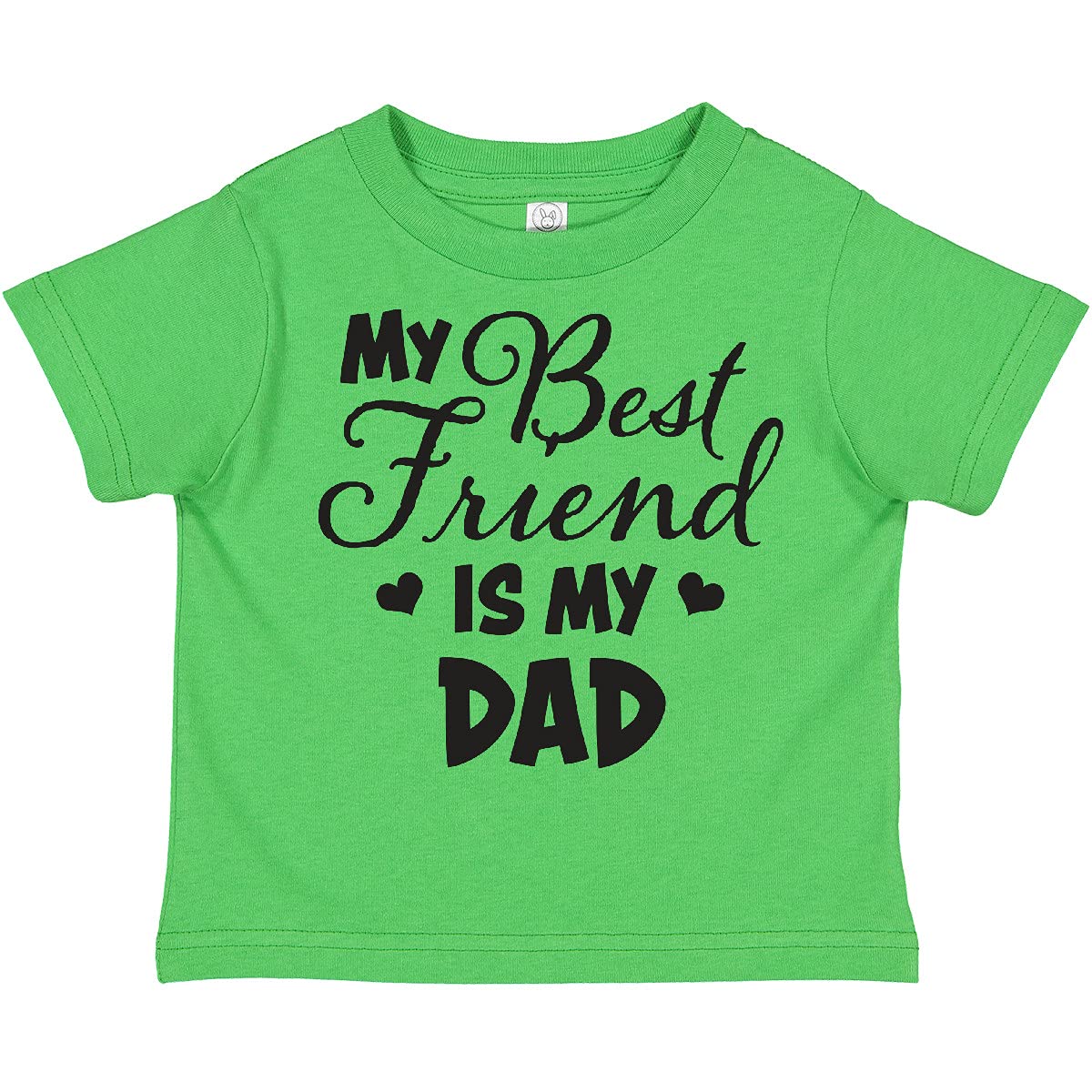 My Best Friend is My Dad with Hearts Toddler T-Shirt - Perfect for Father's Day, Birthdays & Family Outings