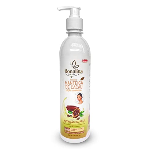 Ronalisa LONDON Premium Cocoa Butter Body Lotion 500ml - Deep Moisturizing & Nourishing for Dry Skin | Luxurious Imported London Skincare | Perfect for Daily Hydration & Nighttime Skin Repair