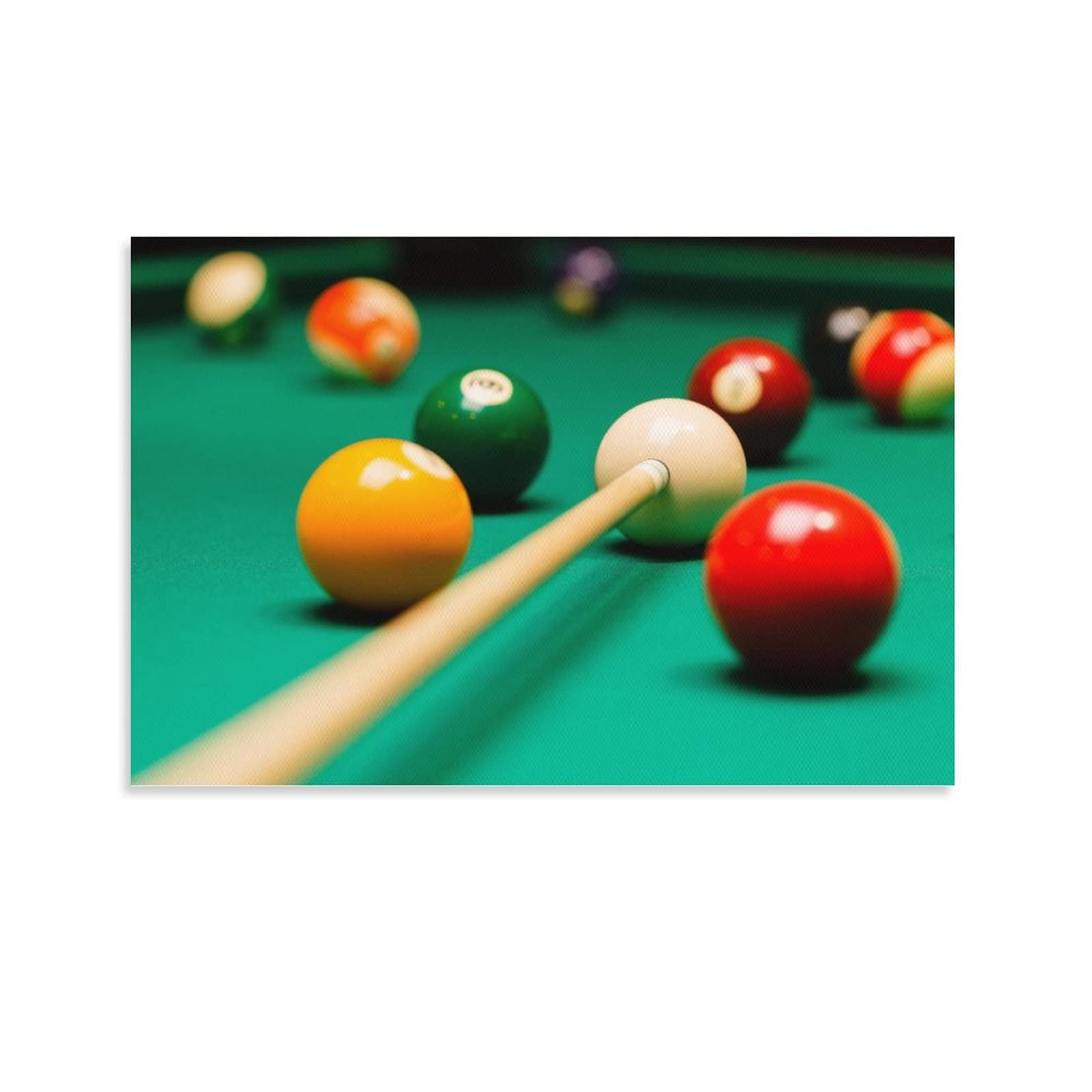 Premium Billiard Club & Sports Training Hall Wall Art - 20x30 Inch (50x75cm) Canvas Painting Poster for Home & Office Decor - Perfect for Game Rooms, Man Caves & Sports Bars