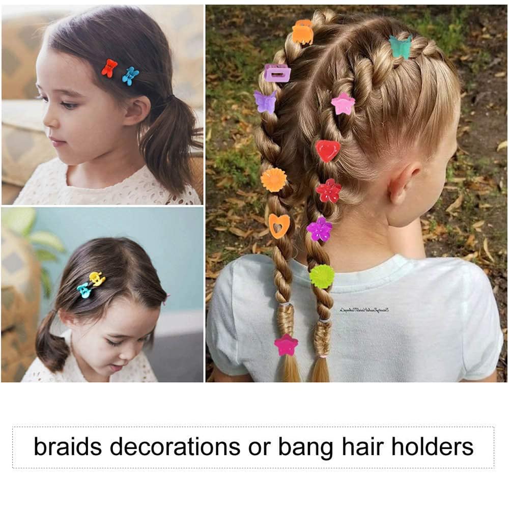 50Pcs Mini Hair Claw Clips for Baby Girls & Toddlers - Cute Hair Accessories for Kids, Teens & Children - Perfect for School, Parties & Daily Styling