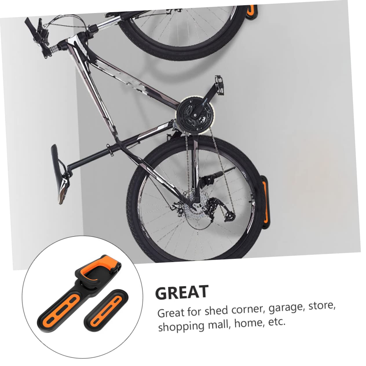 BELLIFY Heavy Duty Bike Hooks - Wall Mount for Outdoor & Indoor Storage