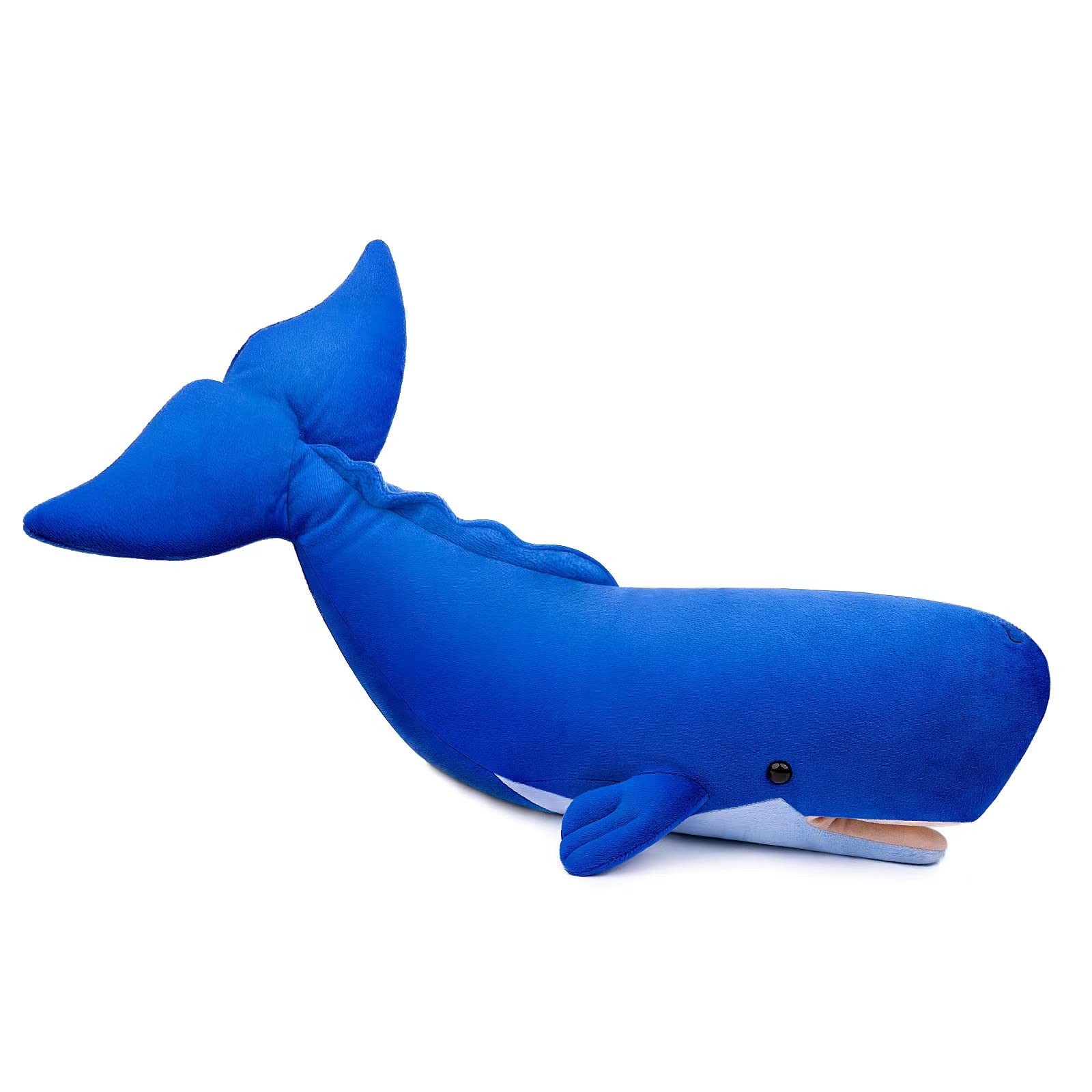 Realistic Sperm Whale Plush Toy - Soft & Cute Stuffed Animal for Kids, Perfect Ocean-Themed Birthday Gift & Home Decor | Great for Nursery, Classroom & Cuddling