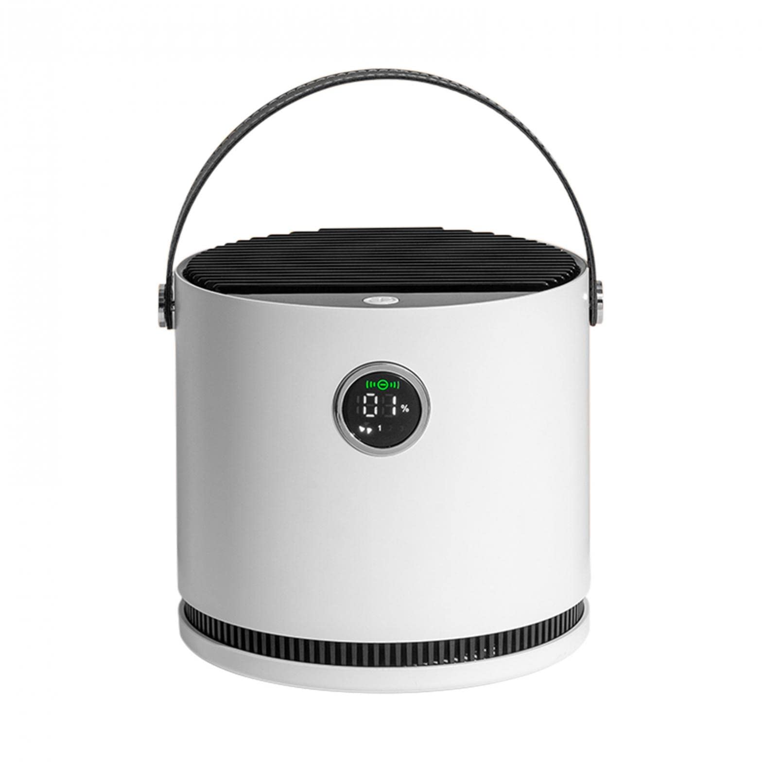 MIS1950s Mini Air Purifier for Home & Bedroom - Portable USB Desktop Air Cleaner with Removable Filter, 3 Purification Modes & Air Quality Monitor | Quiet Operation for Office, Nursery, Dorm & Small Spaces