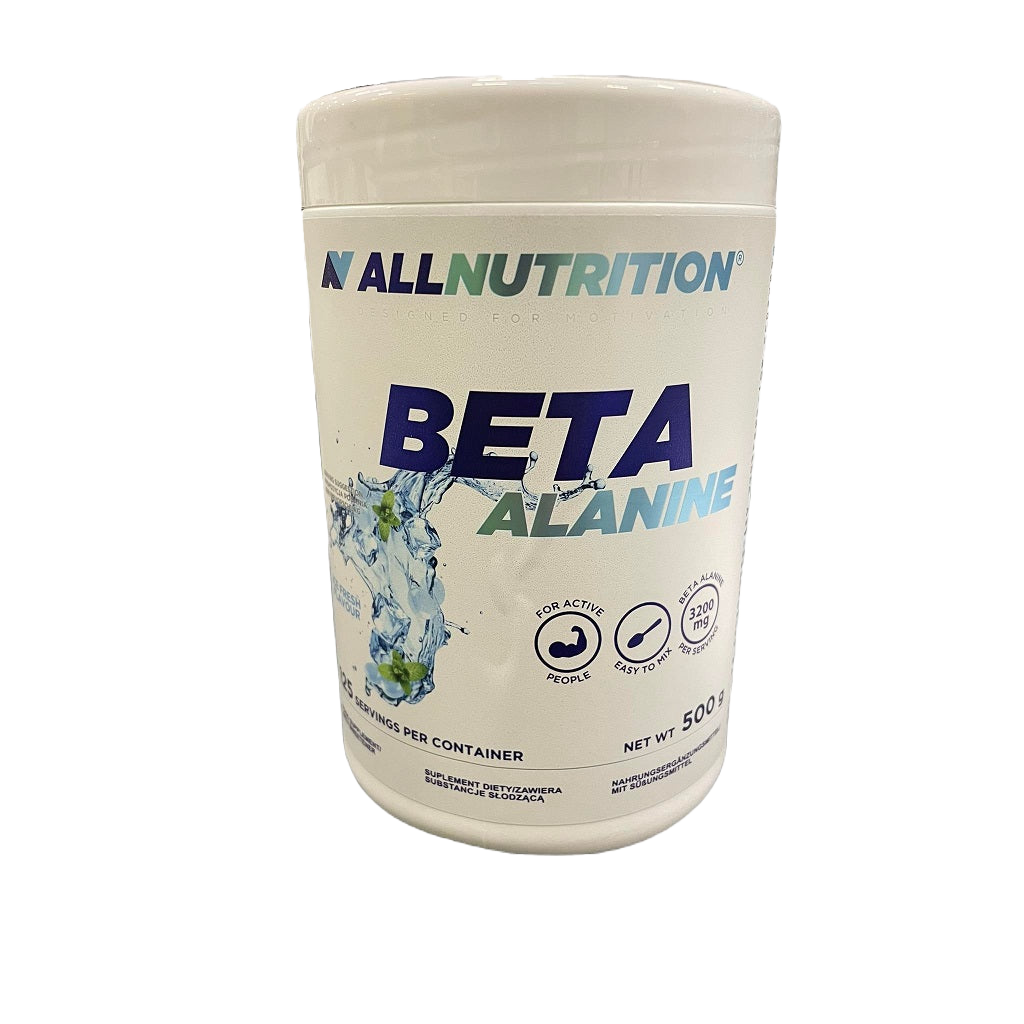 Allnutrition Beta Alanine Powder 500g - Pre Workout Supplement for Muscle Endurance & Performance - Ideal for Athletes & Gym Enthusiasts