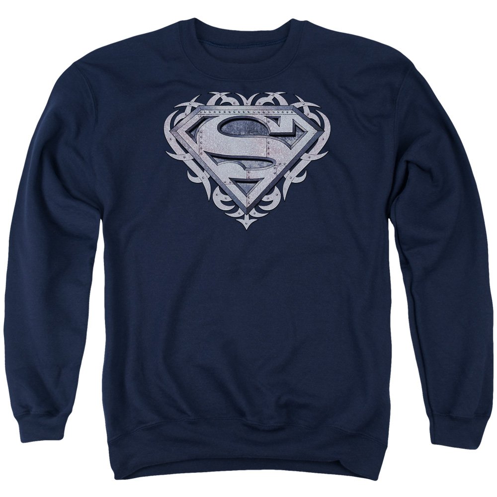 Superman Tribal Steel Shield Unisex Crewneck Sweatshirt for Men & Women | Casual Wear, Cosplay, Superhero Fan Gift