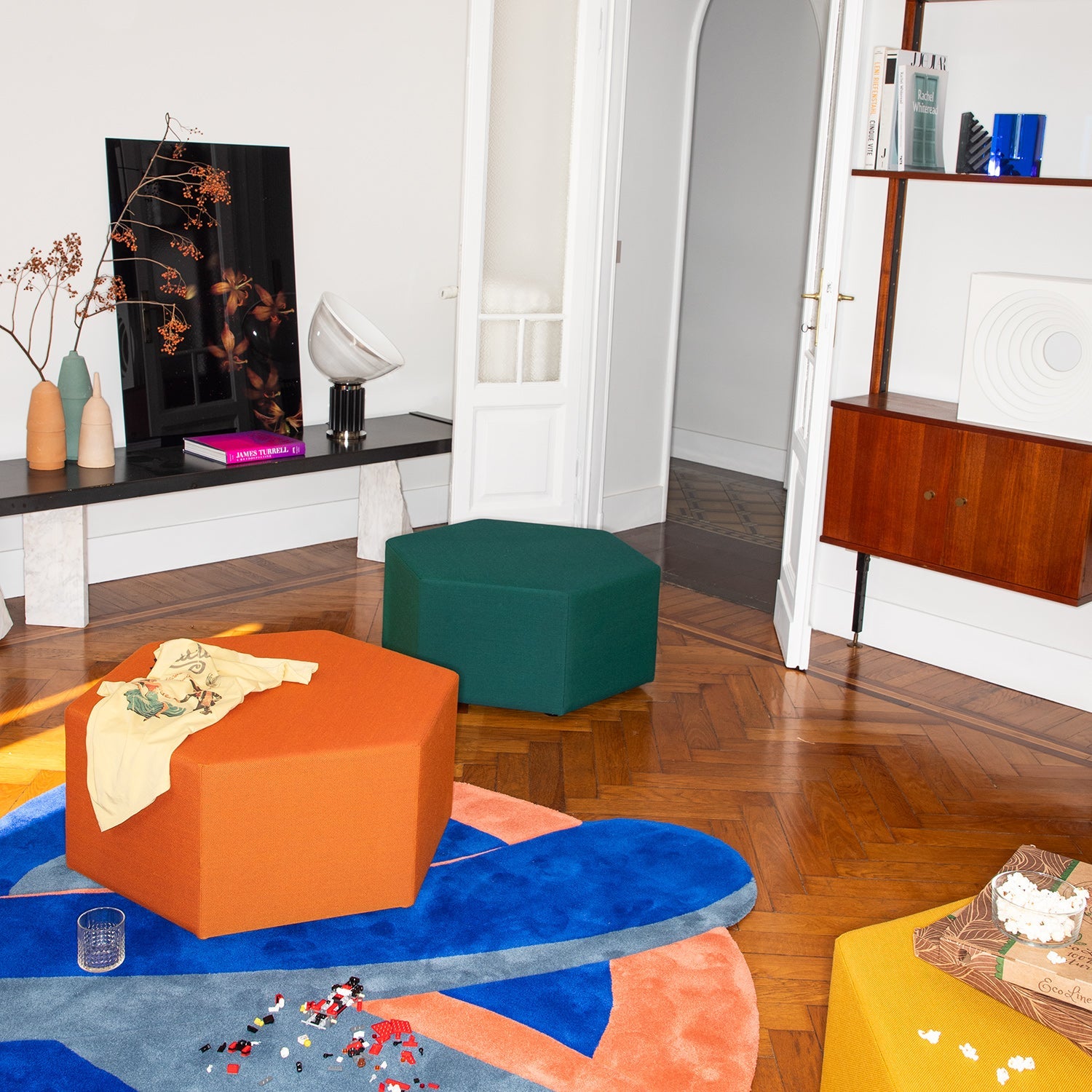 Esa Pouf by Kazuhide Takahama - Modern Designer Ottoman for Living Room, Lounge & Bedroom - Stylish Footstool & Extra Seating