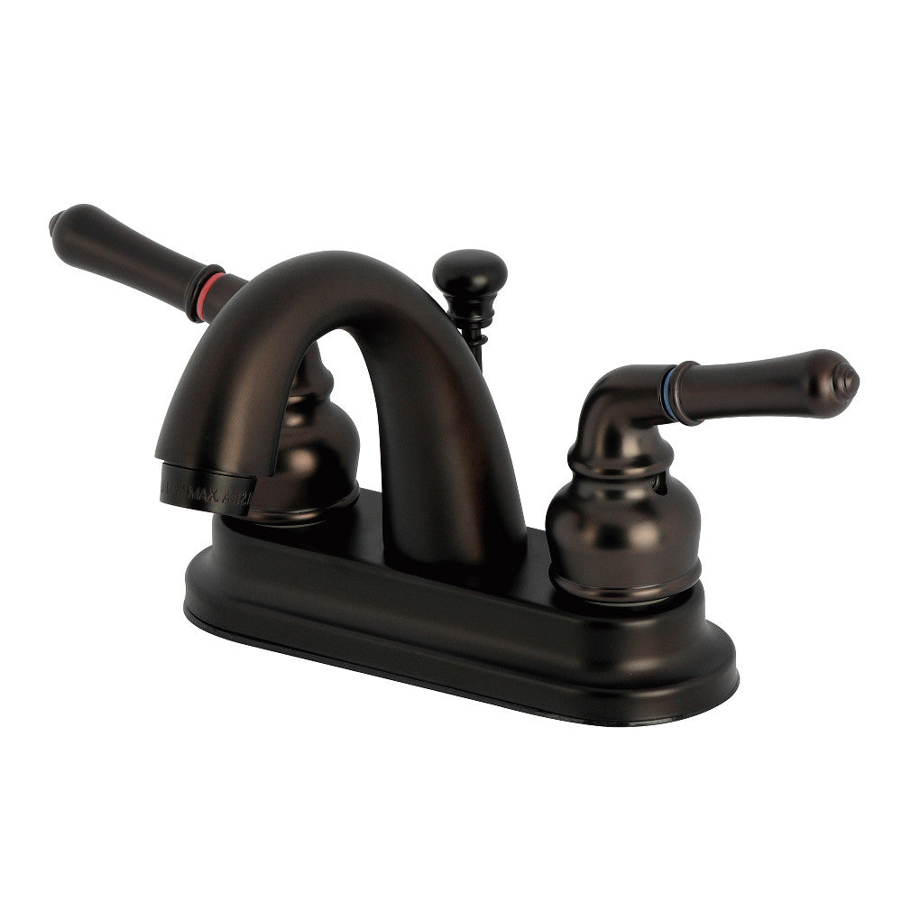 Kingston Brass KB5612NML 4-Inch Centerset Bathroom Faucet - Modern Nickel Finish for Vanity Sink, Perfect for Bathroom Renovation & Home Upgrade