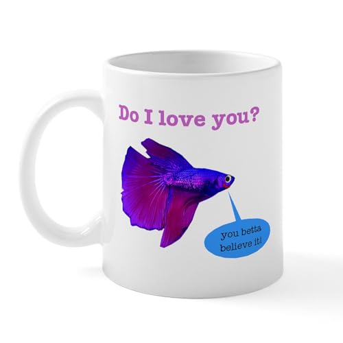 White - Betta Fish Mug