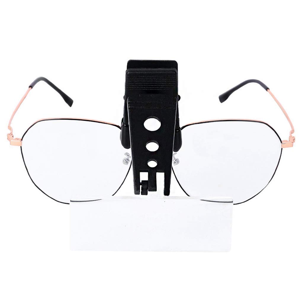 Magnifier Glasses Set with Interchangeable Lenses - 5X 10X 15X Clip-On Magnifying Lens for Reading, Repair, Jewelry Making & Watch Repair - Portable Optical Magnifier with Holder Clip - Perfect for Hobbyists, Crafts & Close Work