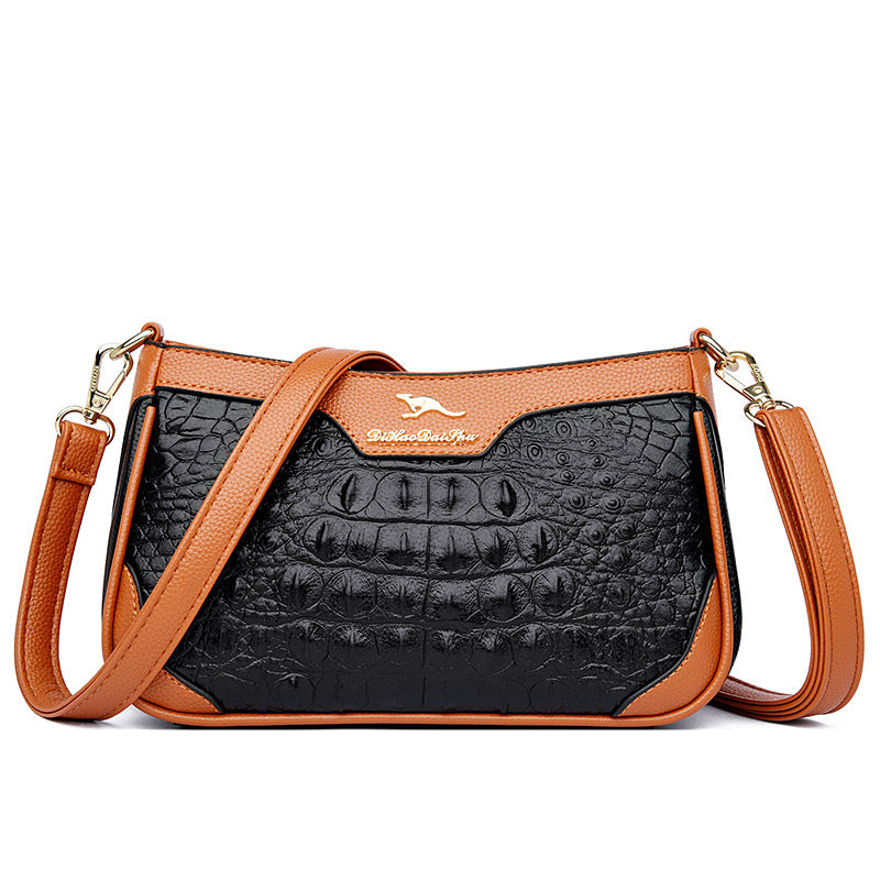 Stylish Alligator Pattern Crossbody Bag for Women - Perfect for Work, Travel & Everyday Use
