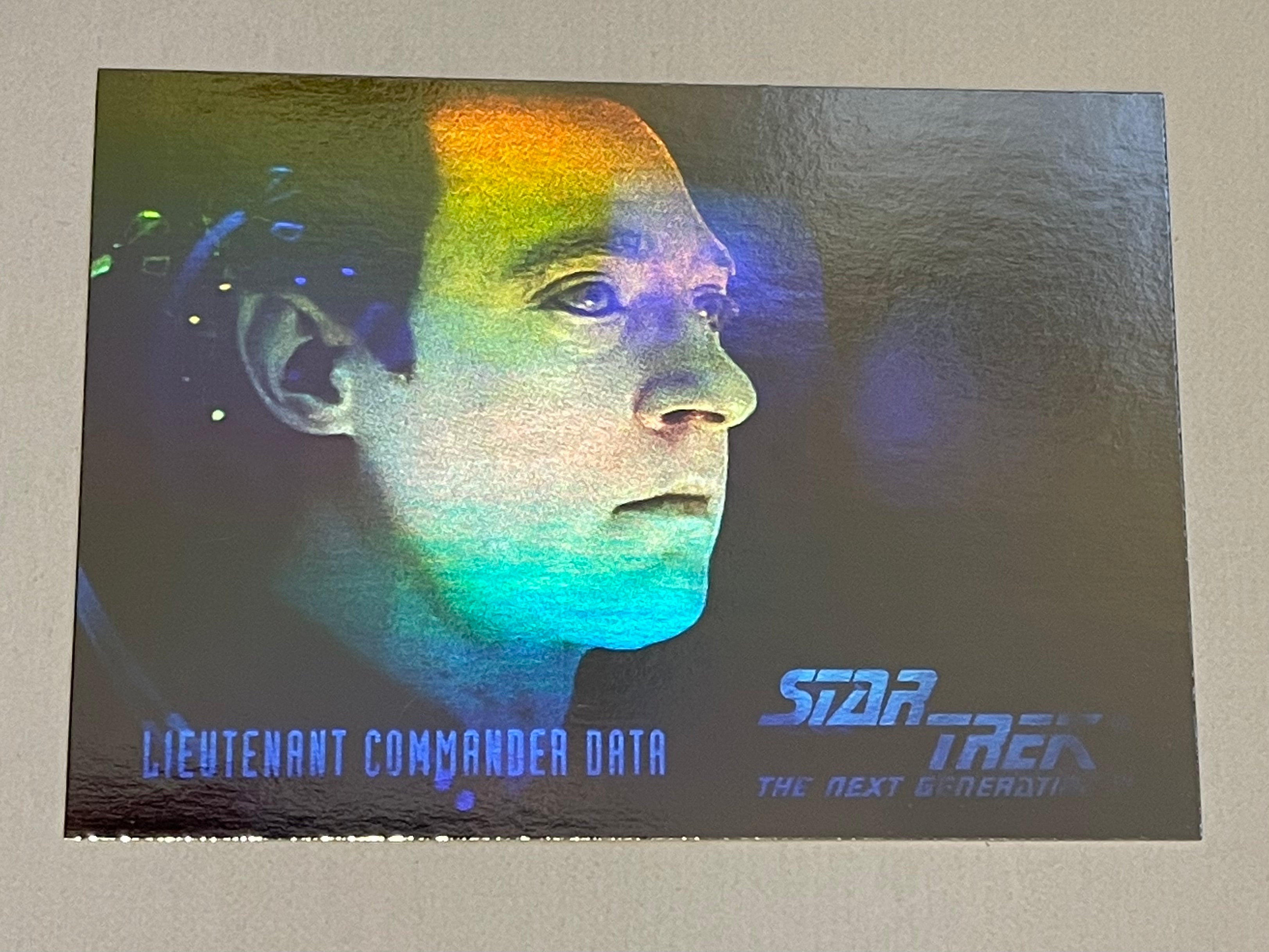 Star Trek Data Hologram Insert Card 1994 - Vintage Collectible Trading Card for Sci-Fi Fans & Memorabilia Collectors - Perfect for Display, Gifts, and Star Trek Themed Events