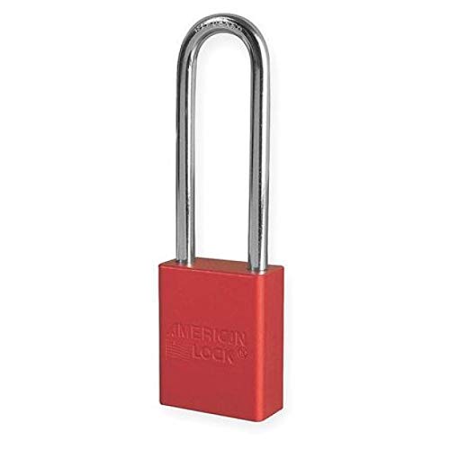 American Lock A1107RED Safety Lock-Out Padlock - Aluminum Red (4 Pack) | OSHA Compliant Industrial Security for Electrical Panels & Equipment