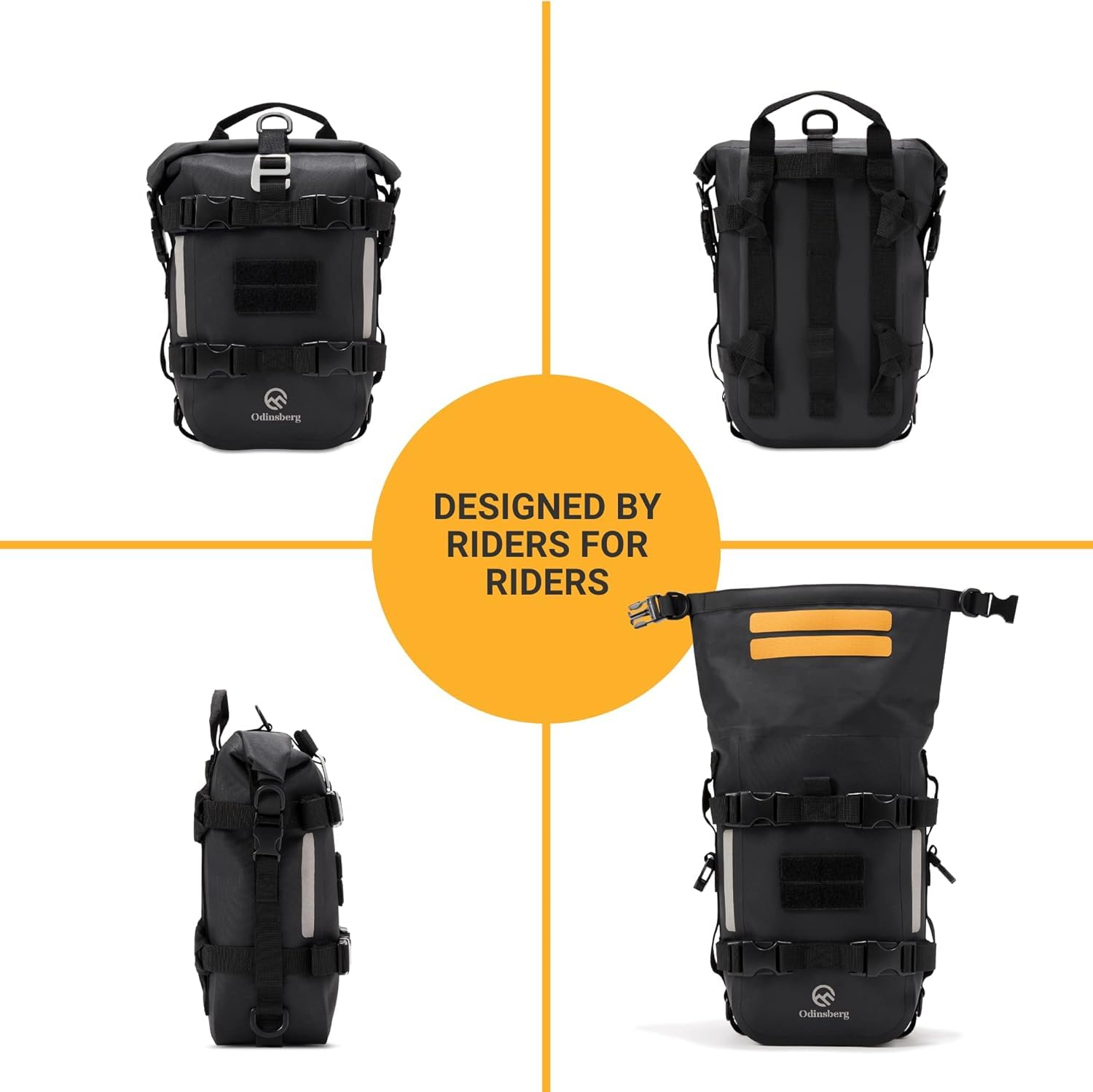 Waterproof 7L Motorcycle Tail Bag - Durable Dry Bag for Crash Bar, Back Seat, Sissy Bar & Rack - Ideal for Moto, Enduro & ATV Riders - Perfect for Commuting, Adventure Tours & Off-Road Trips