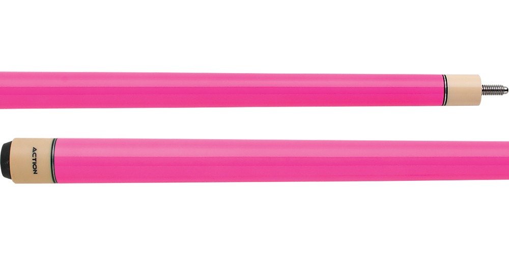 Action Cues Starter Series COL06 Hot Pink - Premium Billiard/Pool Cue for Beginners & Professionals - Perfect for Home Game Rooms, Bars, and Competitive Play