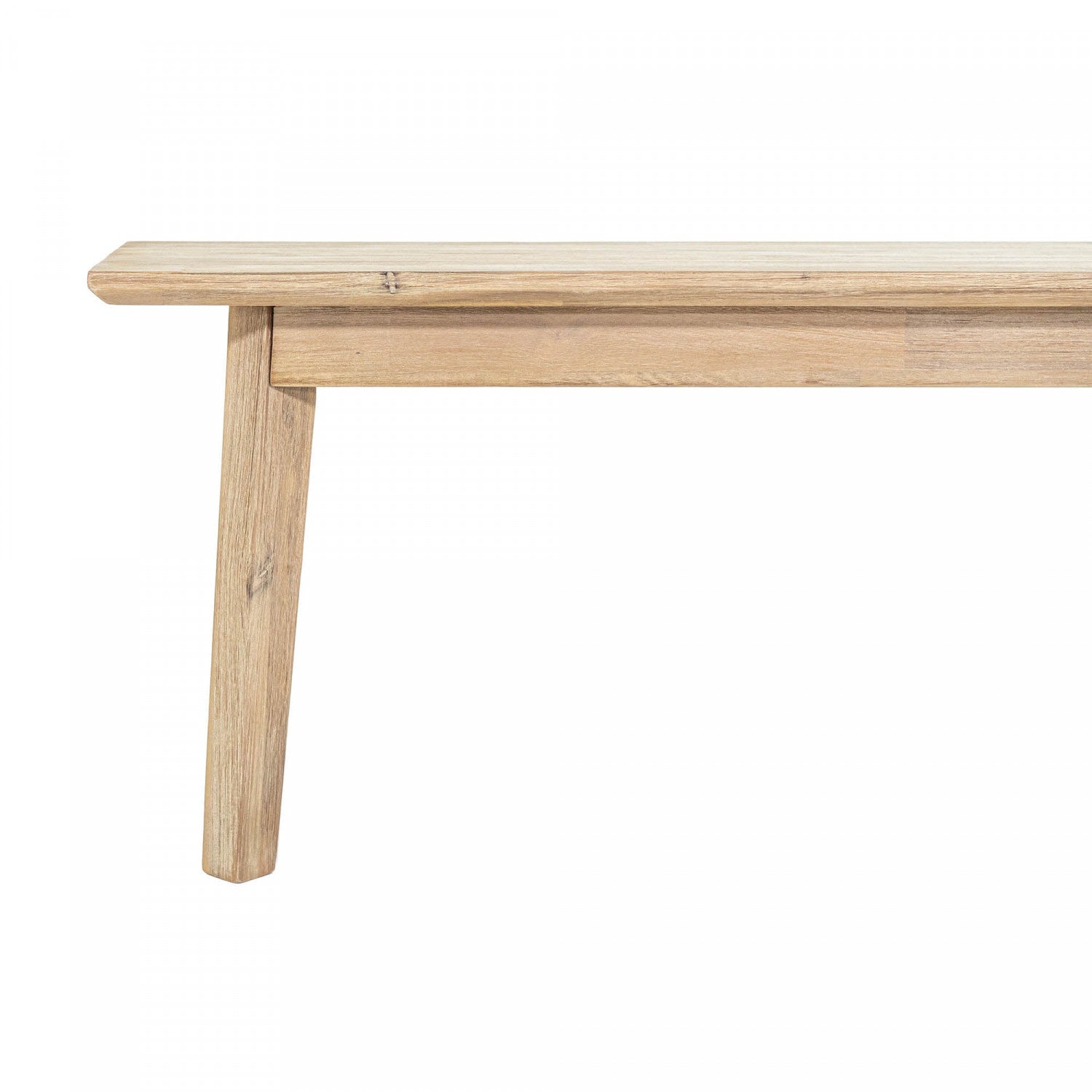 Abenra Bench Light Driftwood - Modern Wooden Entryway Bench with Natural Finish | Perfect for Hallway, Living Room & Bedroom Decor