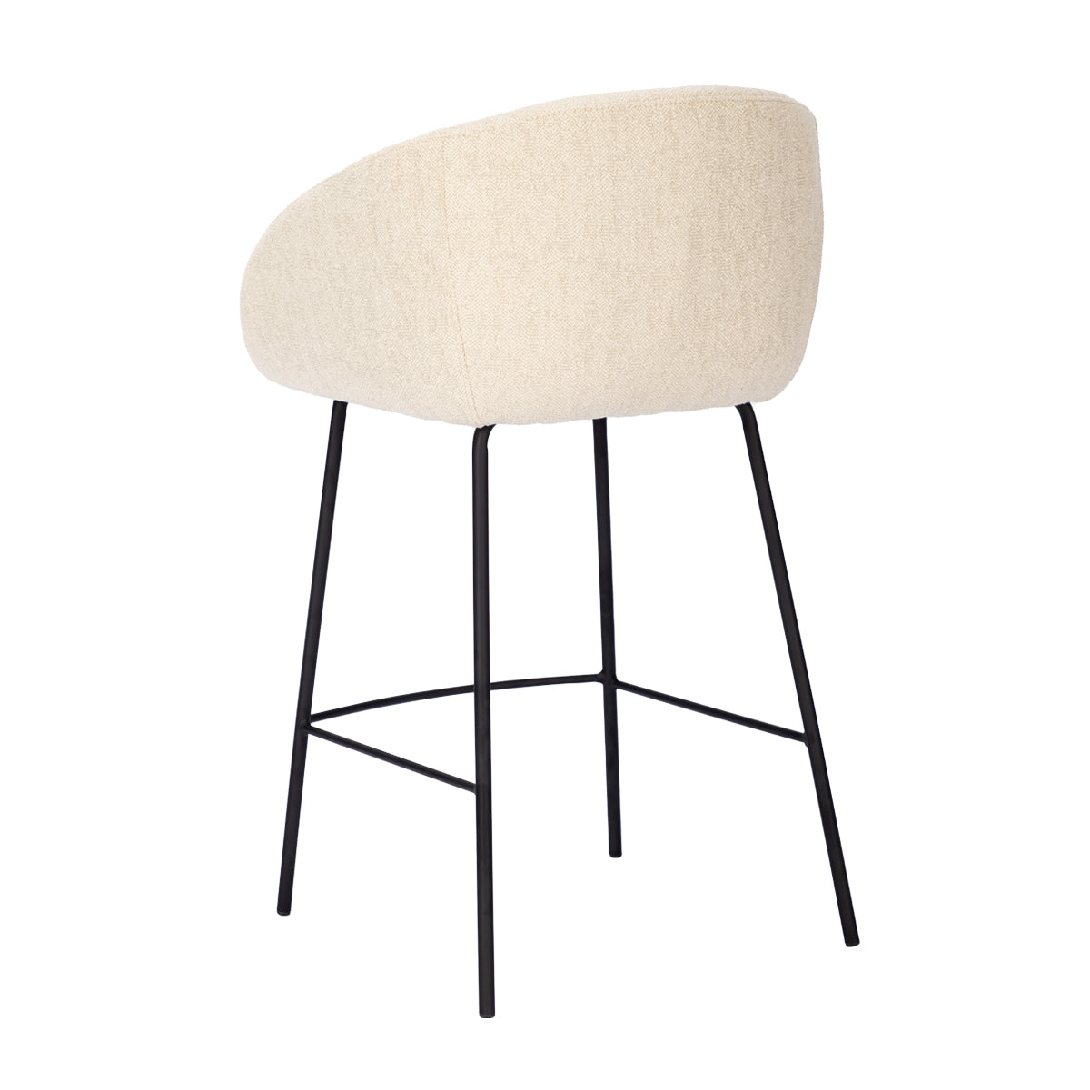 Avalon Fabric Bar Stool - Modern Upholstered Counter Height Stool for Kitchen Island, Breakfast Bar & Home Decor - Comfortable & Stylish Seating Solution