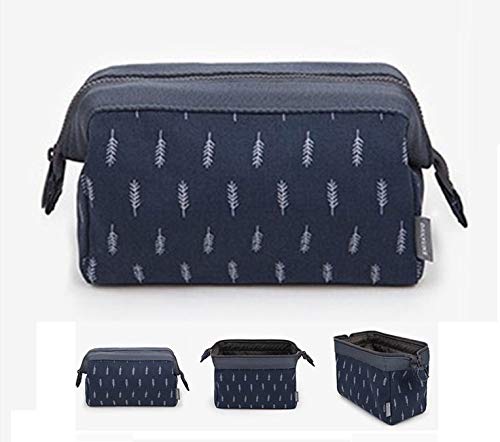 TREXEE Women's Travel Toiletry Bag - Waterproof Makeup Organizer & Cosmetic Case with Multiple Pockets, Perfect for Grooming Essentials on Vacation, Gym, or Daily Use (Blue)