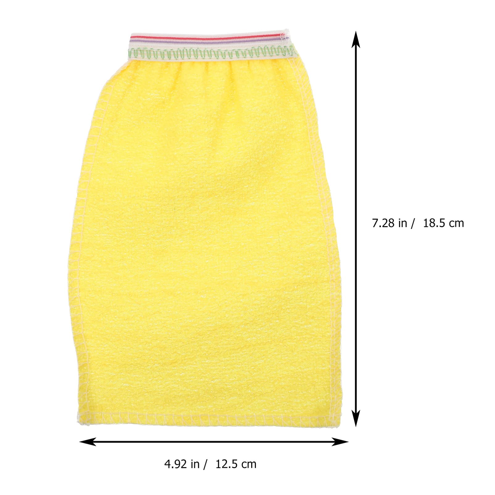 EXCEART 25Pcs Exfoliating Bath Scrubbers - Premium Exfoliating Washcloths for Shower & Spa, Body Scrub Mitts for Dead Skin Removal & Smooth Skin (Yellow) - Perfect for Home Spa Days, Gift Sets & Self-Care Routines