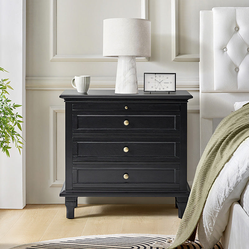 Galatea 3-Drawer Nightstand with USB Charging Ports & Power Outlets - Modern Bedside Table with Storage for Bedroom, Living Room or Office