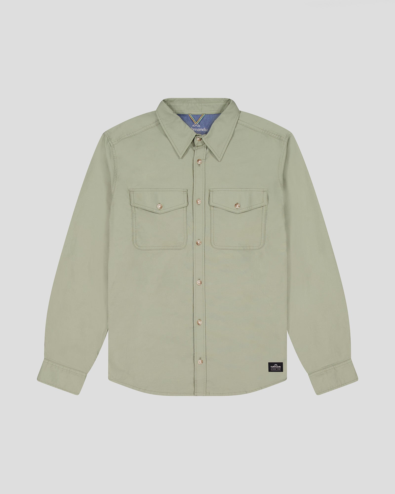 Vander HT Men's Long Sleeve Casual Shirt - Light Beech Color | Comfortable Button Down Shirt for Office, Business, Dating & Outdoor Activities