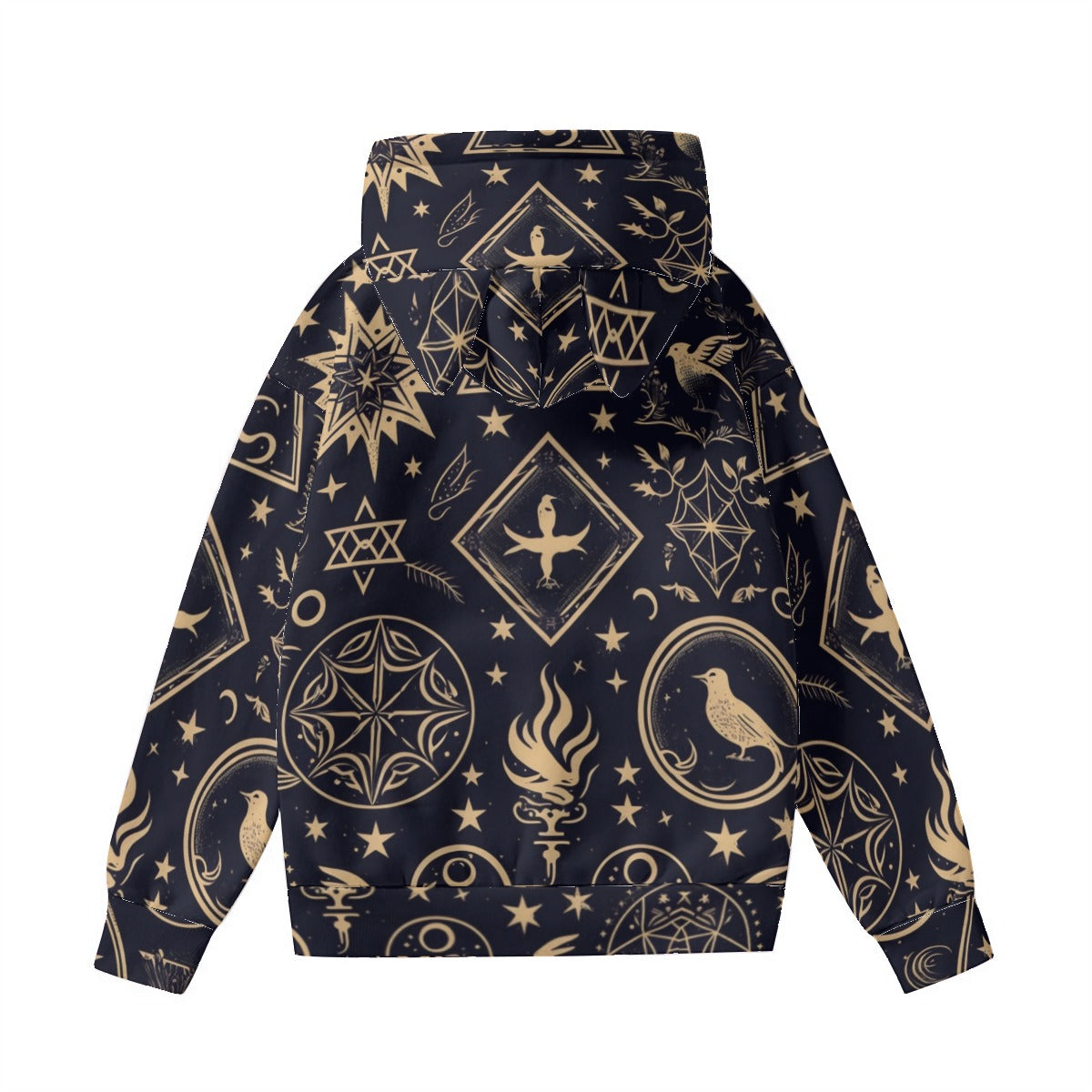 Magic Symbols Hoodie With Cat Ears - Cute Kawaii Graphic Pullover for Women & Teens | Perfect for Cosplay, Anime Conventions & Casual Streetwear