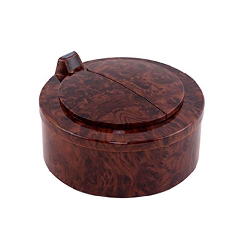 Automatic Touchless Infrared Motion Sensor Trash Can - 0.5 Gallon Mini Smart Waste Bin for Home, Office & Bathroom - Hands-Free Desktop Garbage Can (Peach Wood) - Perfect for Kitchen Counter, Bedroom & Small Spaces