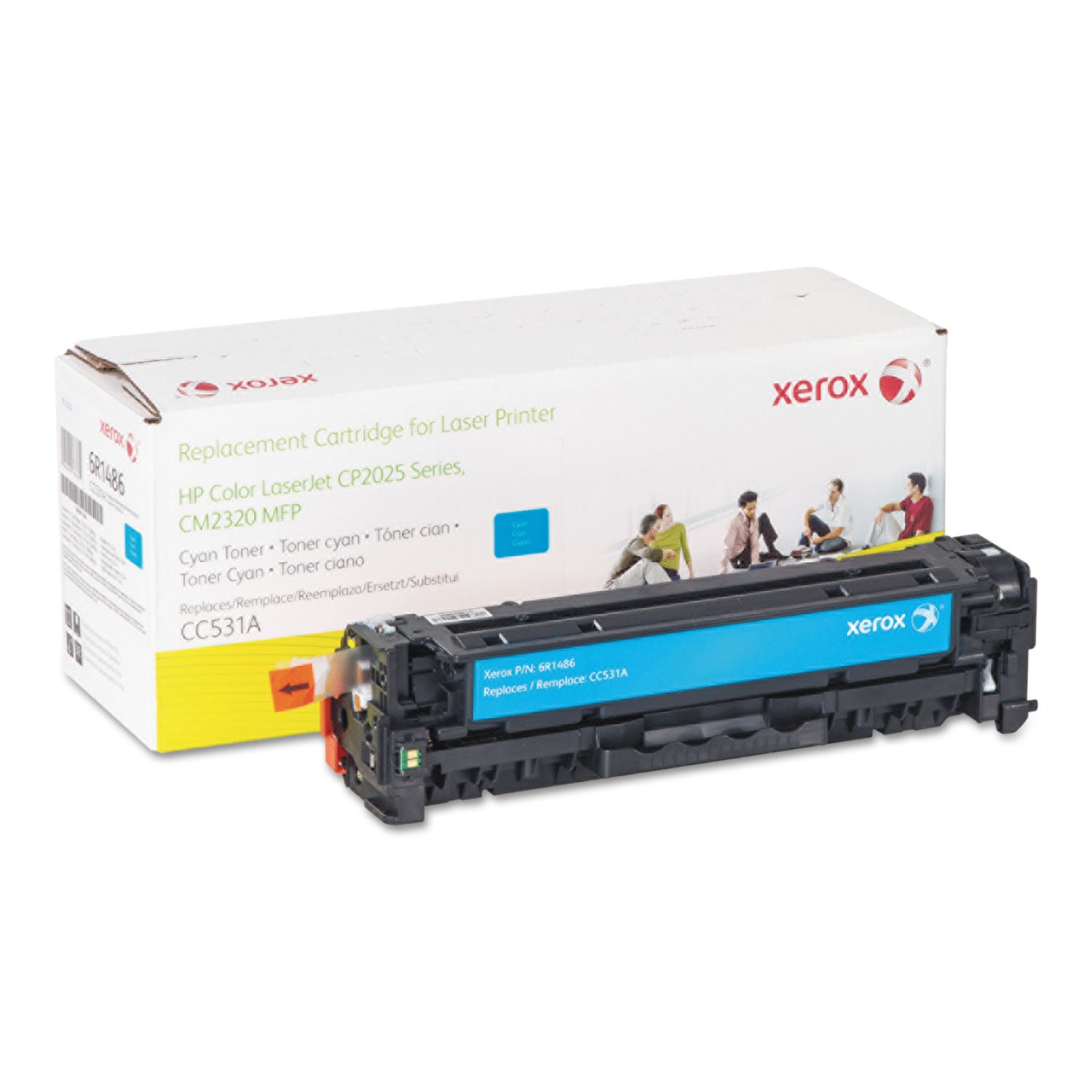 High-Yield 006r01486 Replacement Toner Cartridge for HP CC531A (304A) - 2800 Pages Cyan | Compatible with HP Printers for Office & Home Use