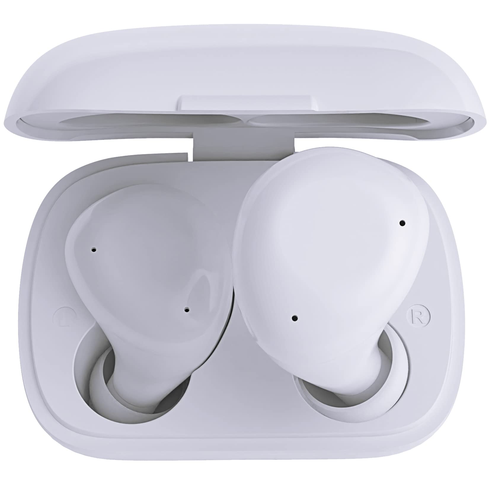 W7s Wireless Low Latency Bluetooth Earbuds with Touch Control, Built-in Mic & Clear Sound - IPX7 Waterproof, USB-C Charging (White) - Perfect for Gym, Running, Commuting & Workouts