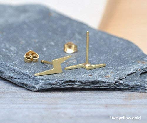 Sterling Silver Lightning Bolt Earrings for Women - Hypoallergenic Stud Earrings for Everyday Wear, Gifts & Fashion Accessories