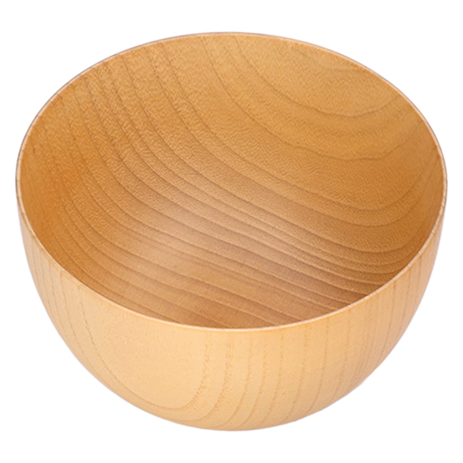 Xirfuni Wooden Dining Bowl - Smooth Surface, Light Color, Multi-Functional for Snacks, Nuts, Appetizers (Medium) - Perfect for Parties, Picnics, and Home Decor