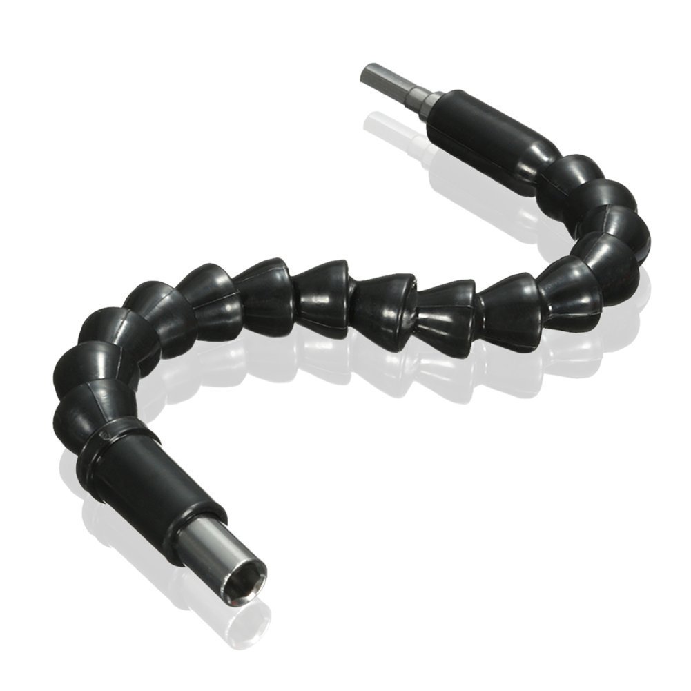 11.6 Inch Flexible Drill Bit Extension - Magnetic Hex Screwdriver Adapter with 1/4